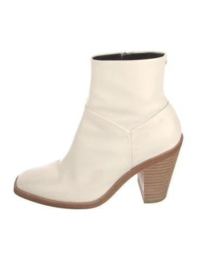 Pre-owned Rag & Bone Leather Boots In White
