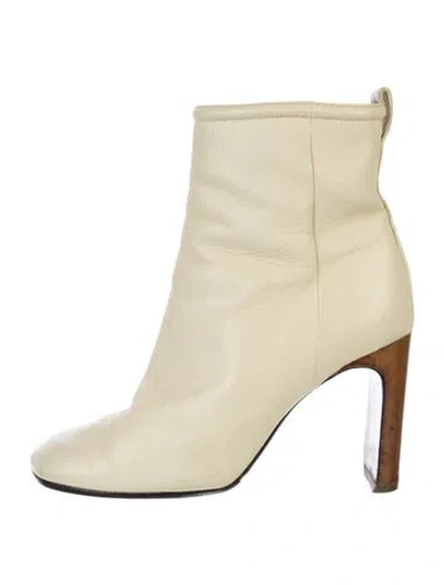 Pre-owned Rag & Bone Leather Boots In White