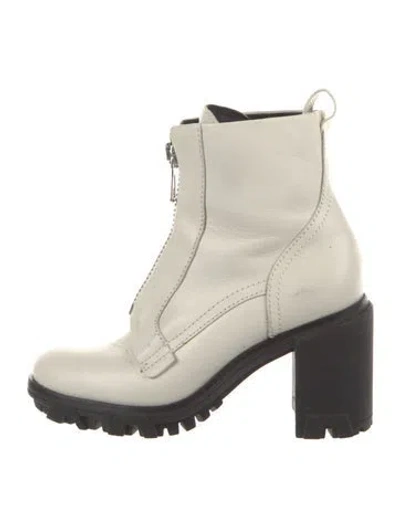 Pre-owned Rag & Bone Leather Boots In White