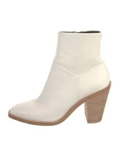 Pre-owned Rag & Bone Leather Boots In White
