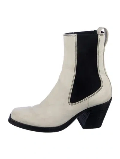 Pre-owned Rag & Bone Leather Boots In White