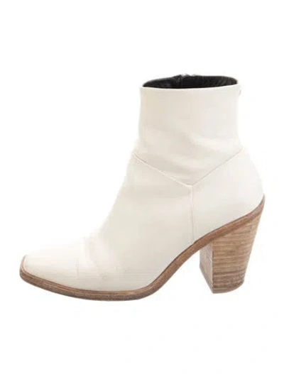 Pre-owned Rag & Bone Leather Boots In White