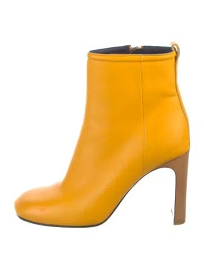 Pre-owned Rag & Bone Leather Boots In Yellow