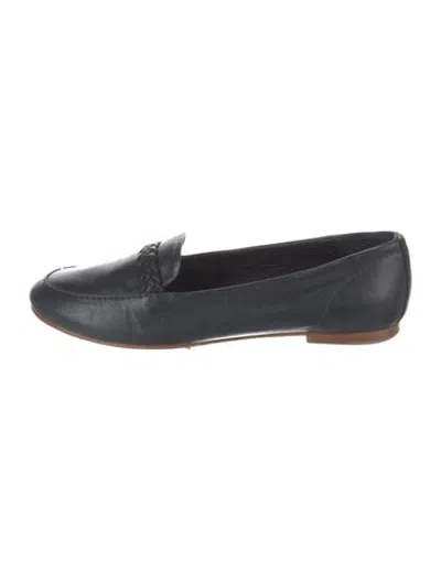 Pre-owned Rag & Bone Leather Braided Accents Loafers In Blue