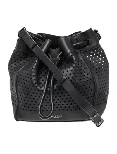 Pre-owned Rag & Bone Leather Bucket Bag In Black