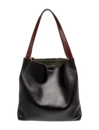 Pre-owned Rag & Bone Leather Bucket Bag In Black