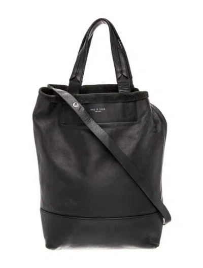 Pre-owned Rag & Bone Leather Bucket Bag In Black
