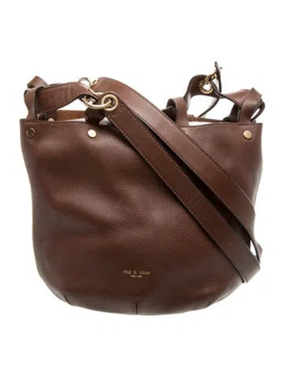 Pre-owned Rag & Bone Leather Bucket Bag In Brown