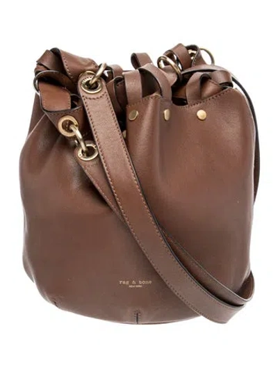 Pre-owned Rag & Bone Leather Bucket Bag In Brown