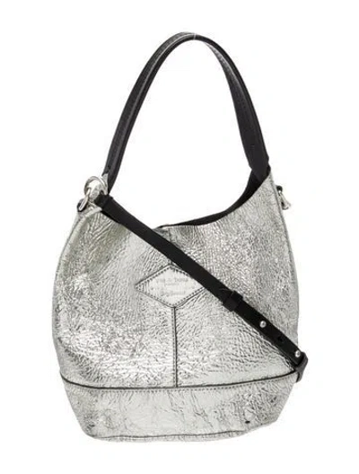 Pre-owned Rag & Bone Leather Bucket Bag In Metallic/silver