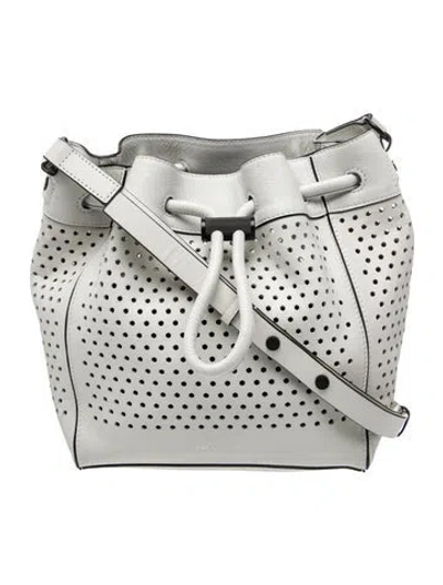 Pre-owned Rag & Bone Leather Bucket Bag In White