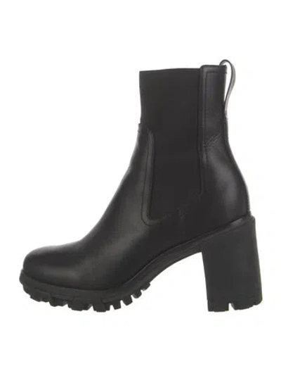 Pre-owned Rag & Bone Leather Chelsea Boots In Black