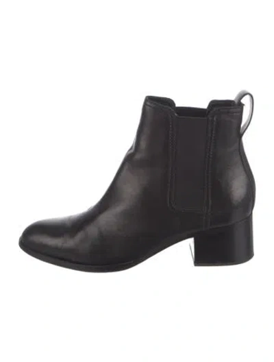 Pre-owned Rag & Bone Leather Chelsea Boots In Black