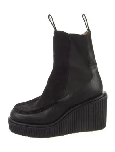 Pre-owned Rag & Bone Leather Chelsea Boots In Black