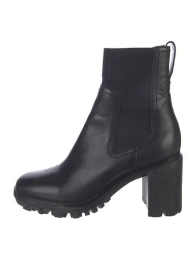 Pre-owned Rag & Bone Leather Chelsea Boots In Black