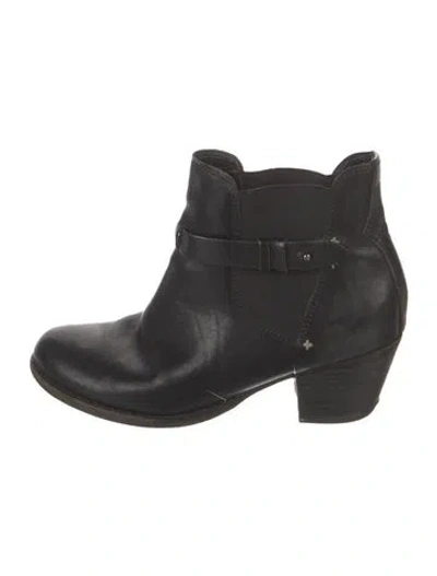 Pre-owned Rag & Bone Leather Chelsea Boots In Black