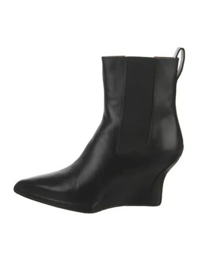 Pre-owned Rag & Bone Leather Chelsea Boots In Black