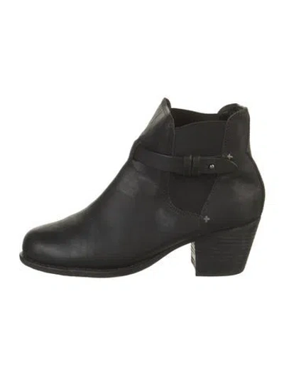Pre-owned Rag & Bone Leather Chelsea Boots In Black