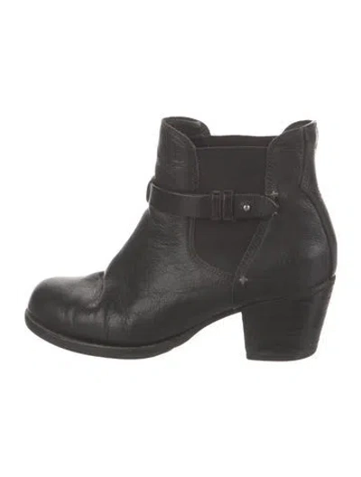 Pre-owned Rag & Bone Leather Chelsea Boots In Black