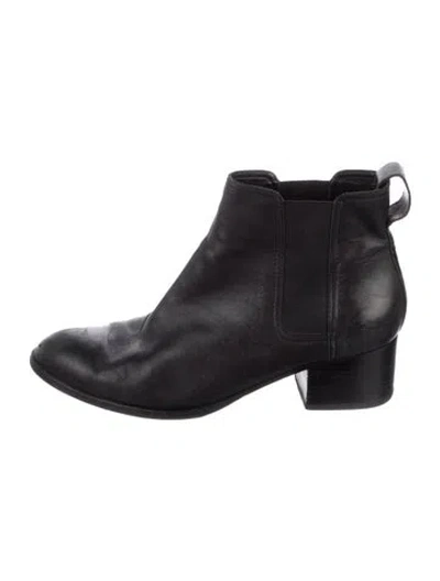 Pre-owned Rag & Bone Leather Chelsea Boots In Black