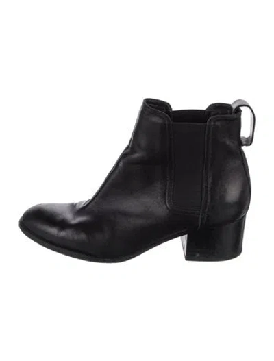 Pre-owned Rag & Bone Leather Chelsea Boots In Black