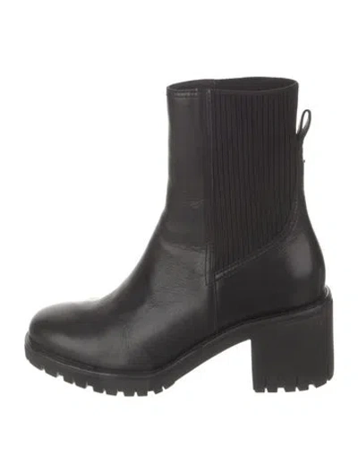 Pre-owned Rag & Bone Leather Chelsea Boots In Black