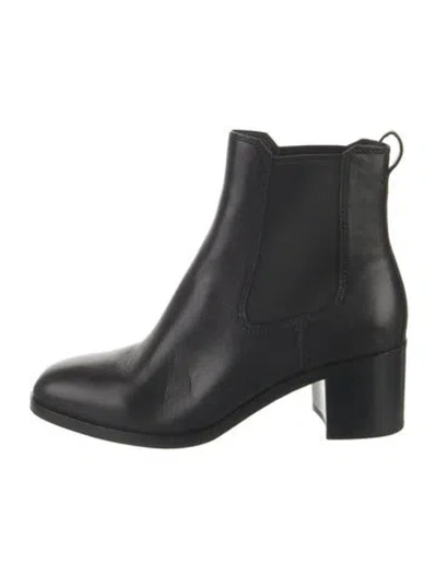 Pre-owned Rag & Bone Leather Chelsea Boots In Black