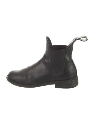 Pre-owned Rag & Bone Leather Chelsea Boots In Black