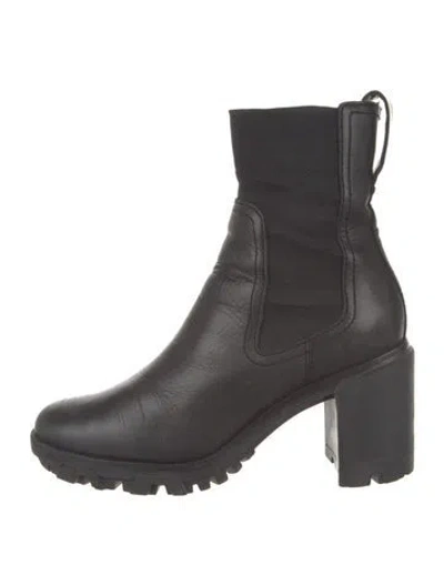 Pre-owned Rag & Bone Leather Chelsea Boots In Black