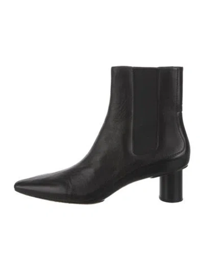 Pre-owned Rag & Bone Leather Chelsea Boots In Black