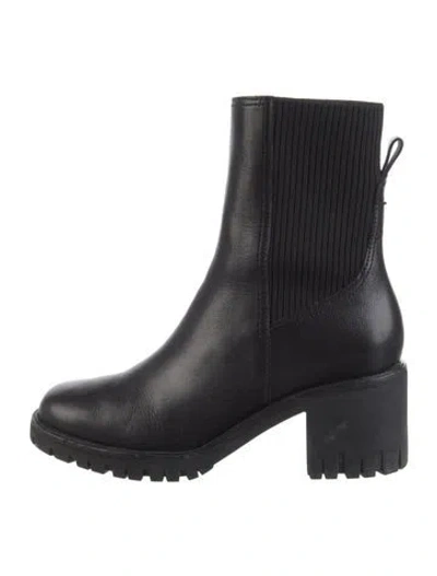 Pre-owned Rag & Bone Leather Chelsea Boots In Black