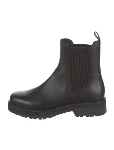 Pre-owned Rag & Bone Leather Chelsea Boots In Black