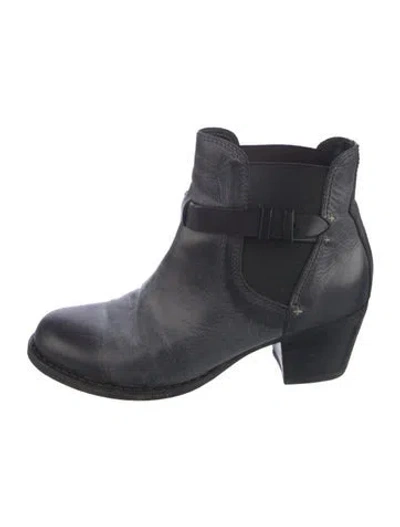 Pre-owned Rag & Bone Leather Chelsea Boots In Black