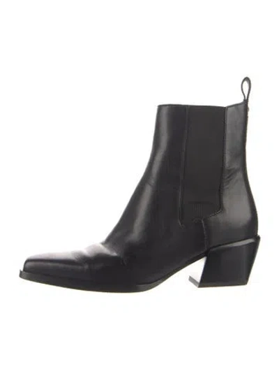 Pre-owned Rag & Bone Leather Chelsea Boots In Black