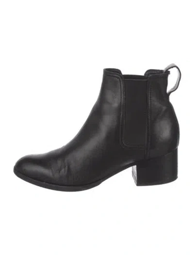 Pre-owned Rag & Bone Leather Chelsea Boots In Black