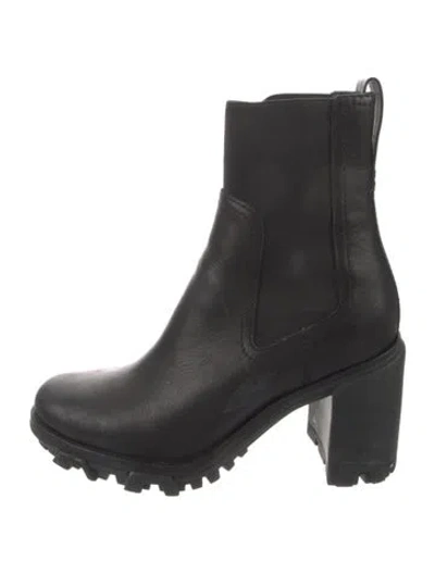 Pre-owned Rag & Bone Leather Chelsea Boots In Black