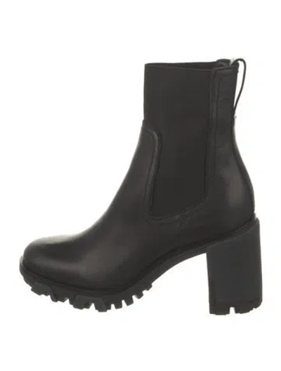 Pre-owned Rag & Bone Leather Chelsea Boots In Black