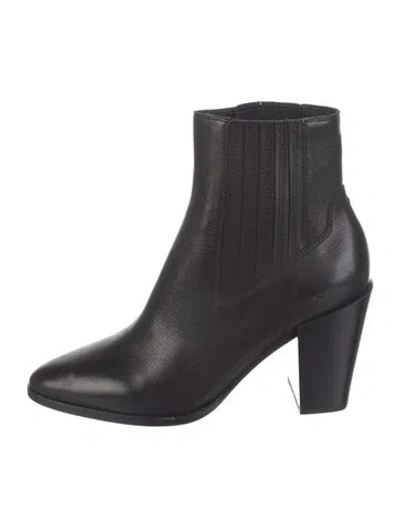 Pre-owned Rag & Bone Leather Chelsea Boots In Black
