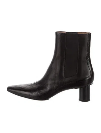 Pre-owned Rag & Bone Leather Chelsea Boots In Black