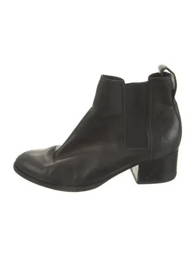 Pre-owned Rag & Bone Leather Chelsea Boots In Black
