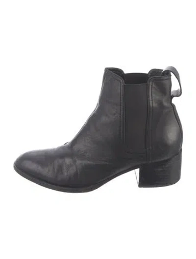 Pre-owned Rag & Bone Leather Chelsea Boots In Black
