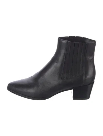 Pre-owned Rag & Bone Leather Chelsea Boots In Black