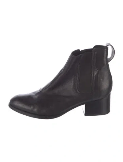 Pre-owned Rag & Bone Leather Chelsea Boots In Black