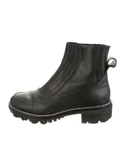 Pre-owned Rag & Bone Leather Chelsea Boots In Black