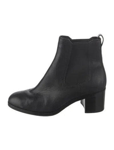 Pre-owned Rag & Bone Leather Chelsea Boots In Black