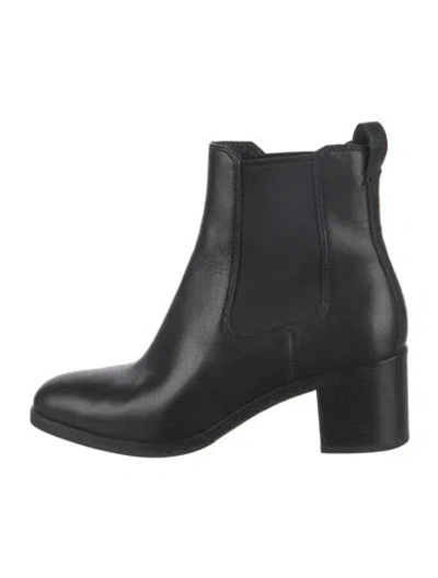 Pre-owned Rag & Bone Leather Chelsea Boots In Black