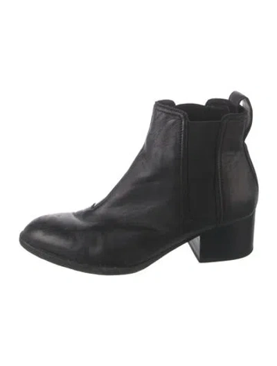 Pre-owned Rag & Bone Leather Chelsea Boots In Black