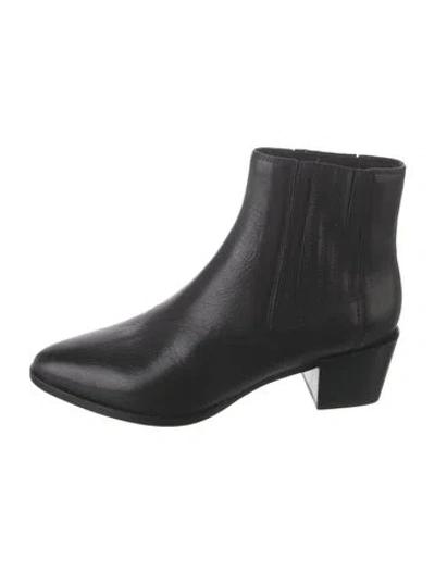 Pre-owned Rag & Bone Leather Chelsea Boots In Black