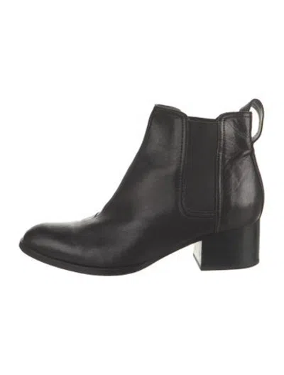 Pre-owned Rag & Bone Leather Chelsea Boots In Black
