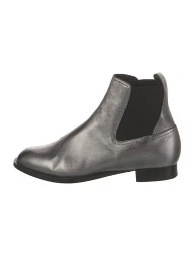 Pre-owned Rag & Bone Leather Chelsea Boots In Gray